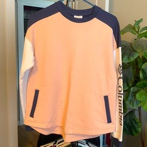 Columbia crew sweatshirt colorblock